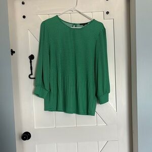 Green Polka Dot Women's Top